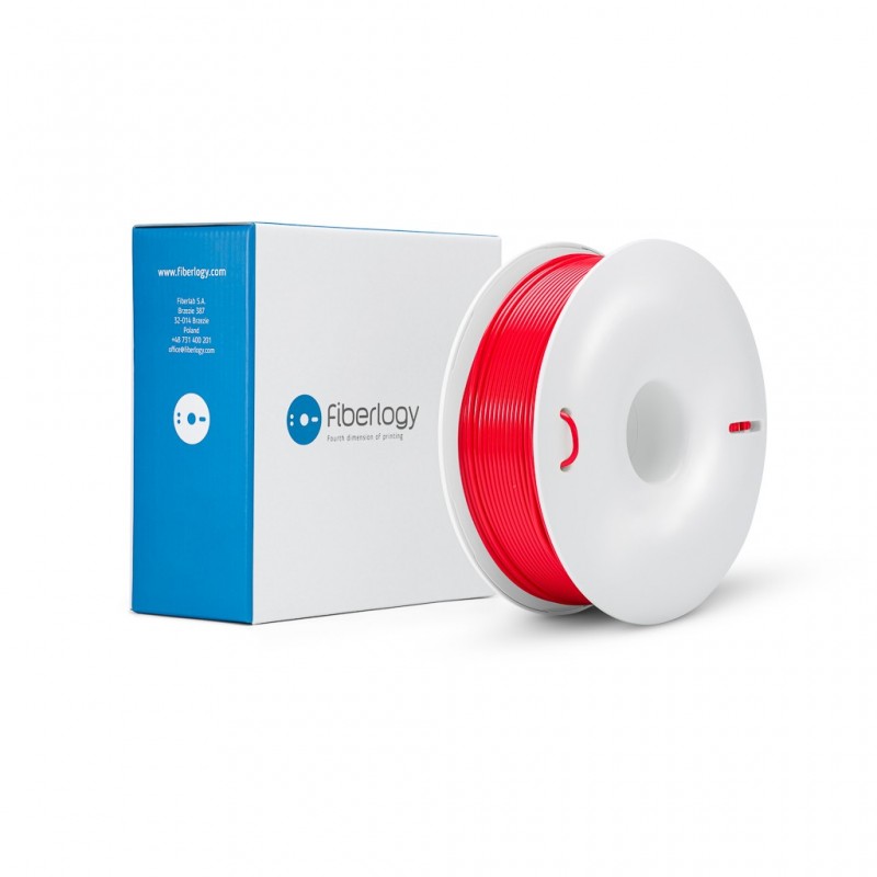 Filament do drukarki 3D FIBERLOGY ABS 2.85kg 0.85kg Red box